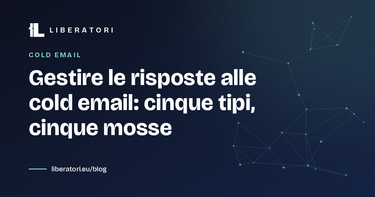 Gestire le risposte alle cold email: cinque tipi, cinque mosse